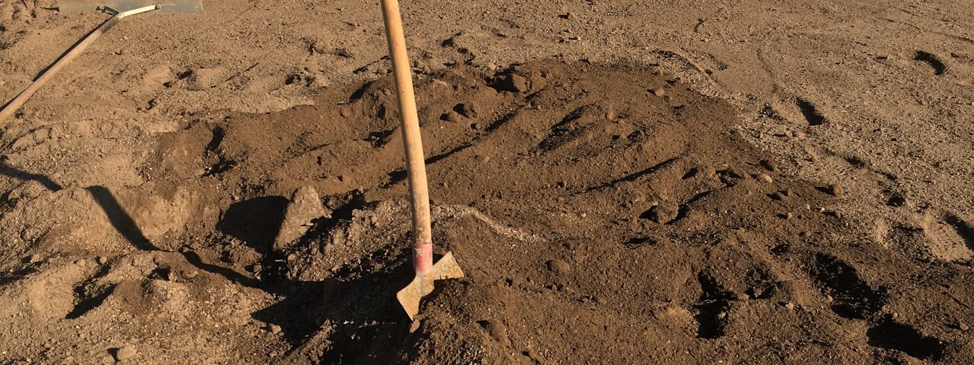 Entreprise de terrassement avant la pose de terrasse et de gazon dans le Haut-Rhin Colmar