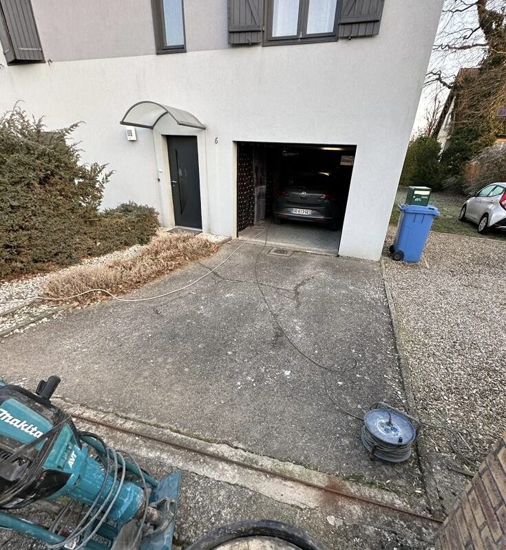 Changement de clôture et aménagement pavés Richwiller Guebwiller 2