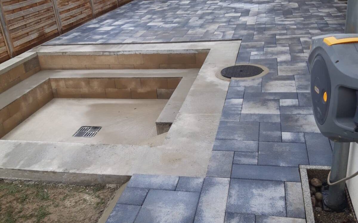 Terrasse enterrée Brasero KEMBS Saint-Louis