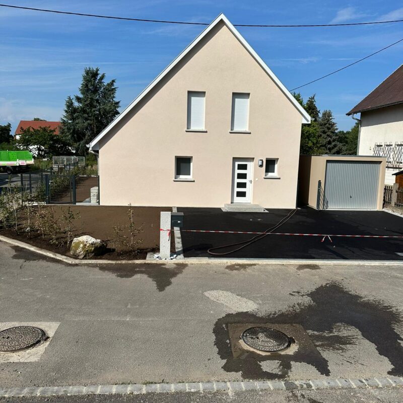 Aménagement extérieur maison neuve Ensisheim Illzach 0