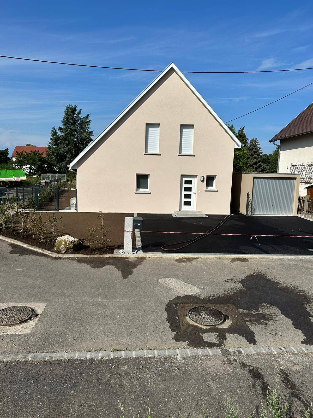 Aménagement extérieur maison neuve Ensisheim Illzach