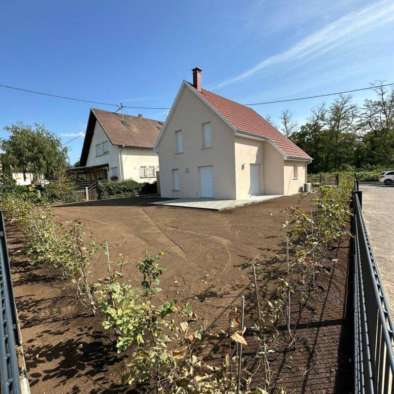 Aménagement extérieur maison neuve Ensisheim Wittenheim 2